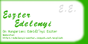 eszter edelenyi business card